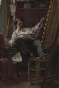 Thomas Hovenden Self-Portrait of the Artist in His Studio Spain oil painting artist